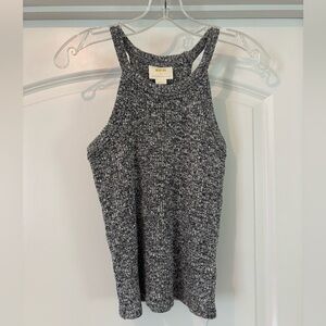 Anthropologie Maeve Black and White Knit Top